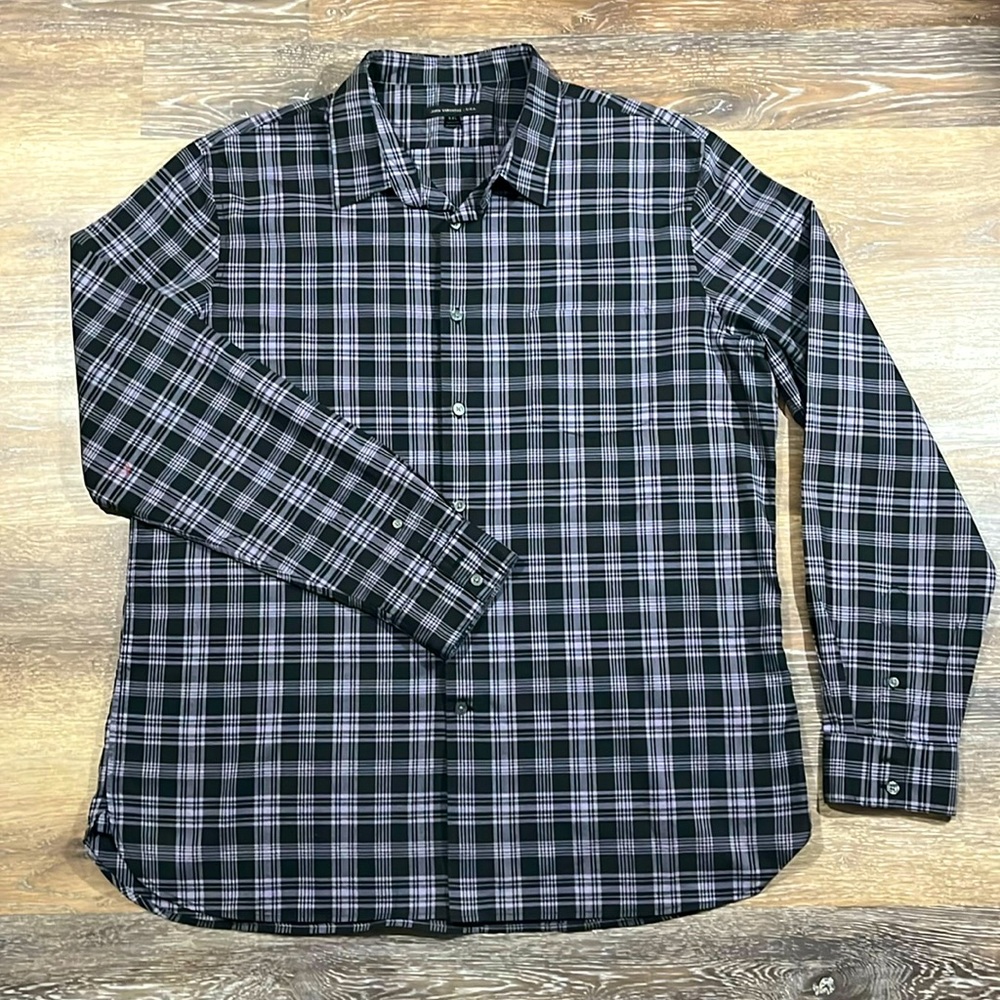 John Varvatos Cotton Plaid Shirt